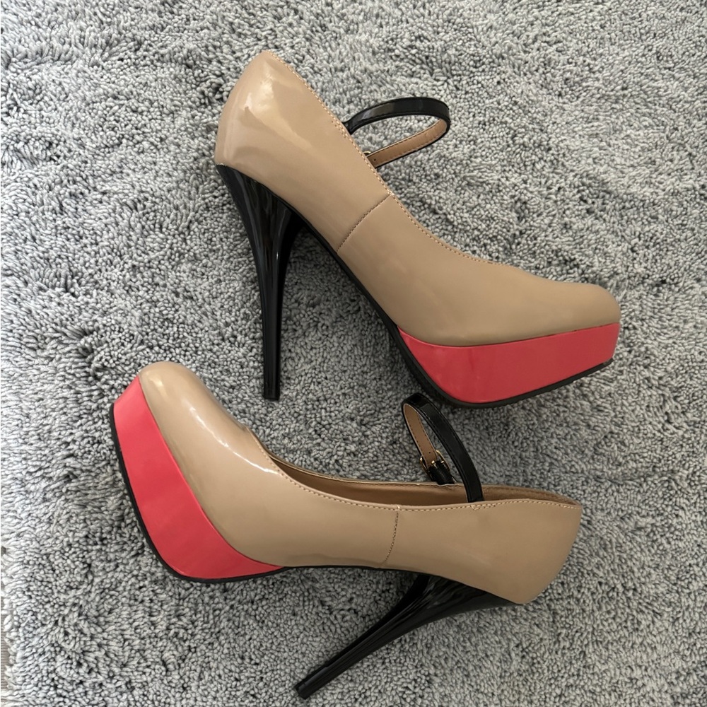 Color Block Heels - Picture 3 of 8
